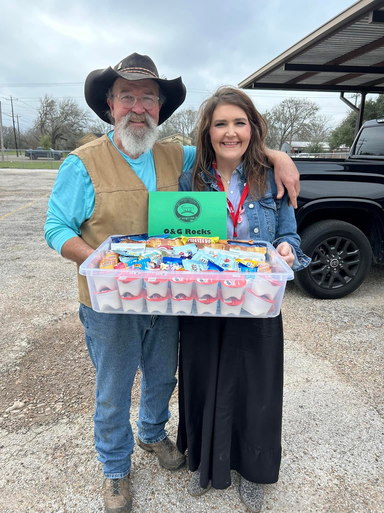 Volunteers working together